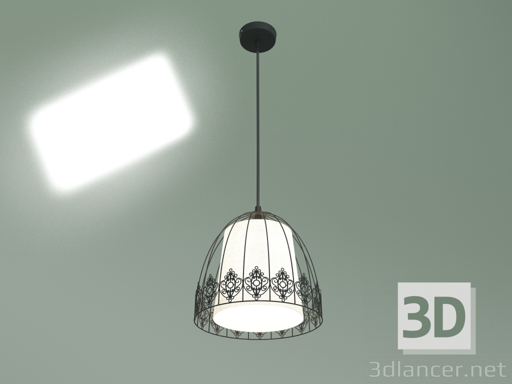 3d model Pendant lamp 50075-1 (black) - preview