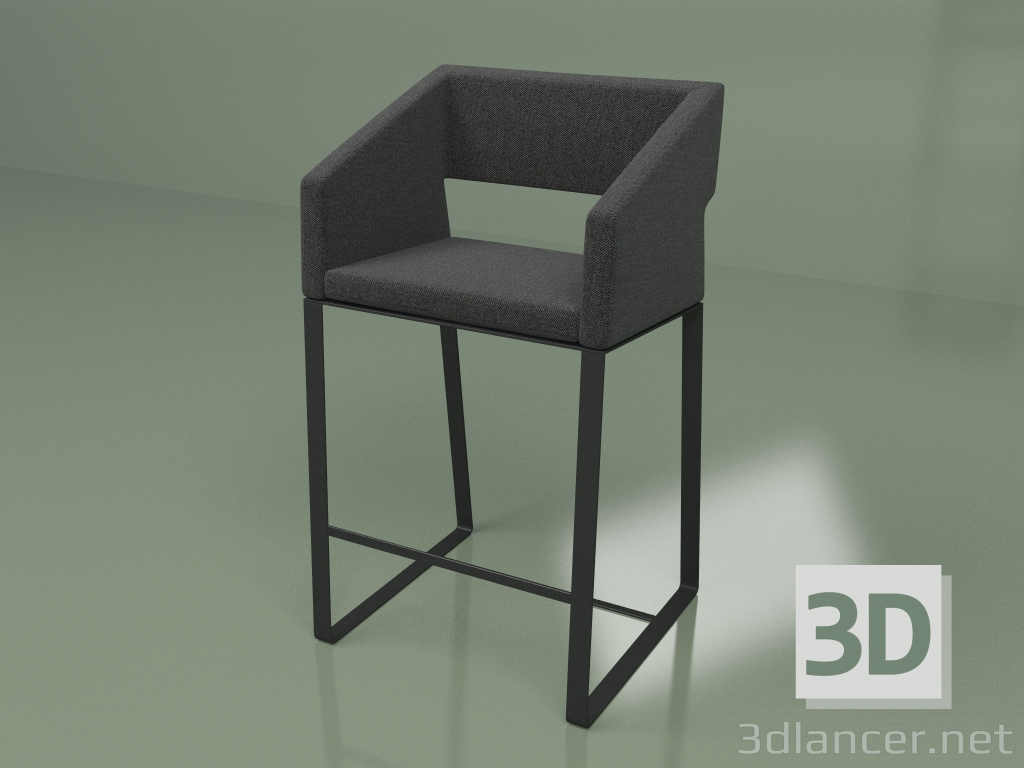 modello 3D Sgabello da bar BCA02 Comfort - anteprima