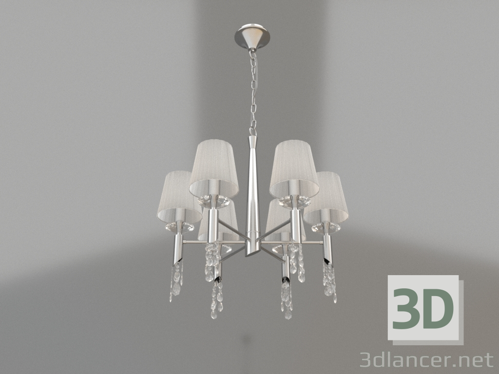 modello 3D Lampadario sospeso (3851) - anteprima
