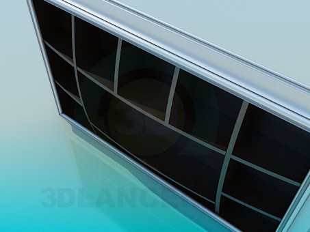 3d model Wall mounted rack - preview 3d model Wall mounted rack - preview