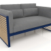 3D modeli 2 kişilik yüksek sırtlı kanepe (Gece mavisi) - önizleme