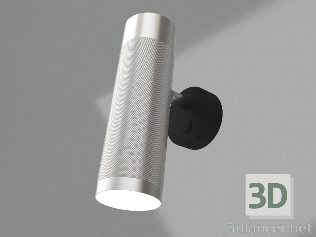 3D modeli Duvar lambası Patrone (nikel kaplamalı pirinç) - önizleme