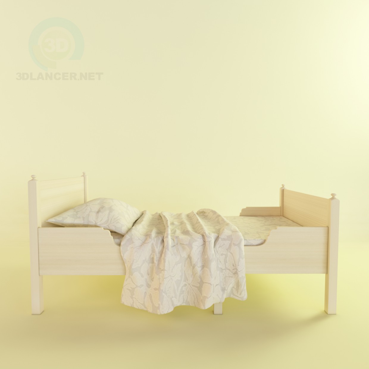 3d model child's bed (ikea) - preview 3d model child's bed (ikea) - preview