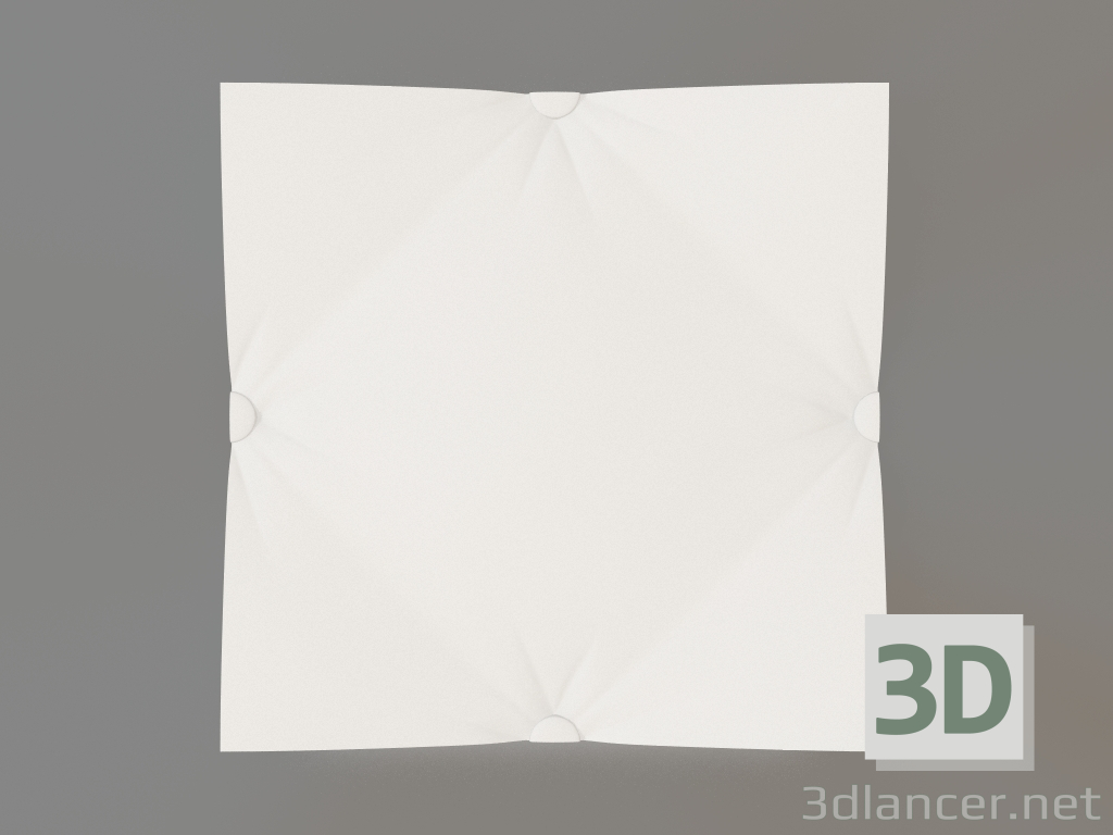 3d model Gypsum 3D panel Pilow - preview