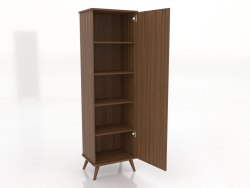 Cabinet 3 600x450x2000 mm, option 2 (open, light walnut)