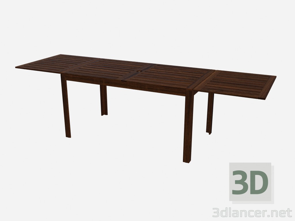 3D Modell Tropfenblatt Tisch (komplett zerlegt) - Vorschau