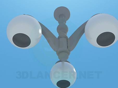 3d model Chandelier with round plafonds - preview 3d model Chandelier with round plafonds - preview