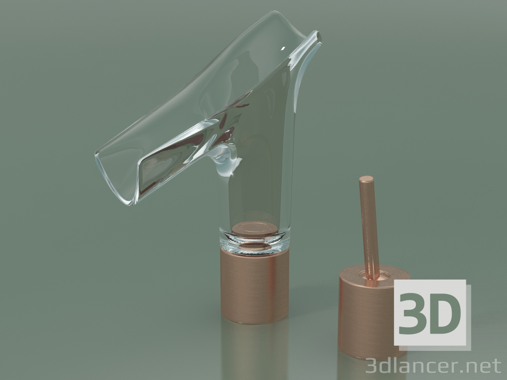 3D Modell 2-Loch-Waschtischmischer 110 (12115310) - Vorschau