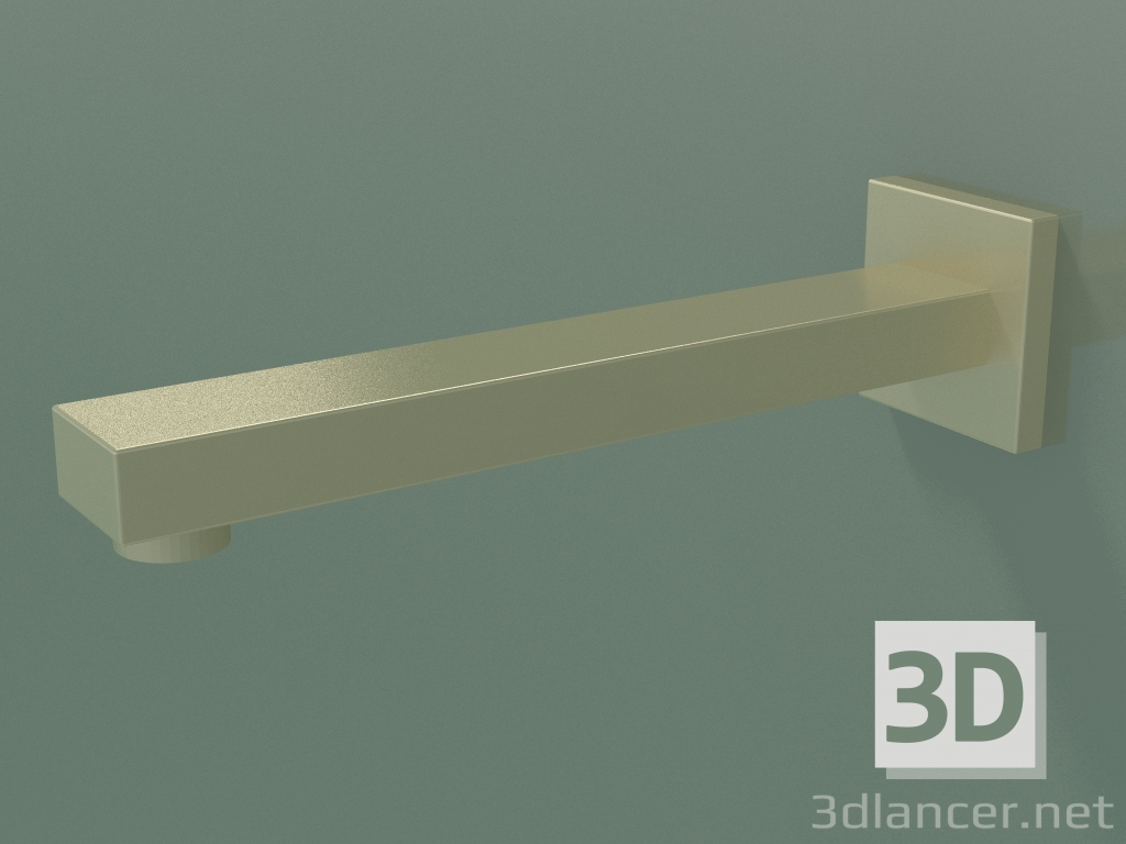 3D Modell Wandwaschbeckenauslauf ohne Abfallset (13 805 980-280010) - Vorschau