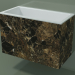 3D modeli Duvara monte lavabo (02R143101, Emperador M06, L 72, P 36, H 48 cm) - önizleme