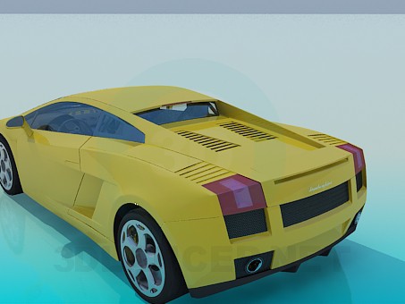 3d model Lamborghini gallardo - vista previa