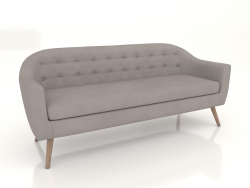 Sofa Florence 3-Sitzer (grau-beige)