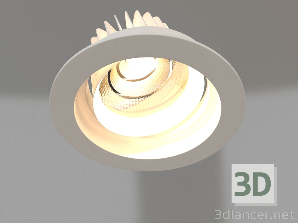 3d model Lámpara LED LTD-140WH 25W Blanco cálido 30grados - vista previa