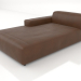 3d model Chaise longue 207 with a low armrest on the right - preview