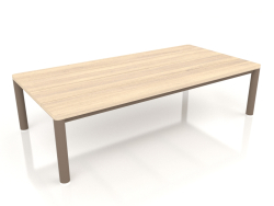 Coffee table 70×140 (Bronze, Iroko wood)