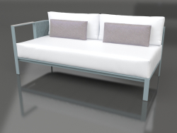 Módulo de sofá, seção 1 esquerda (azul cinza)