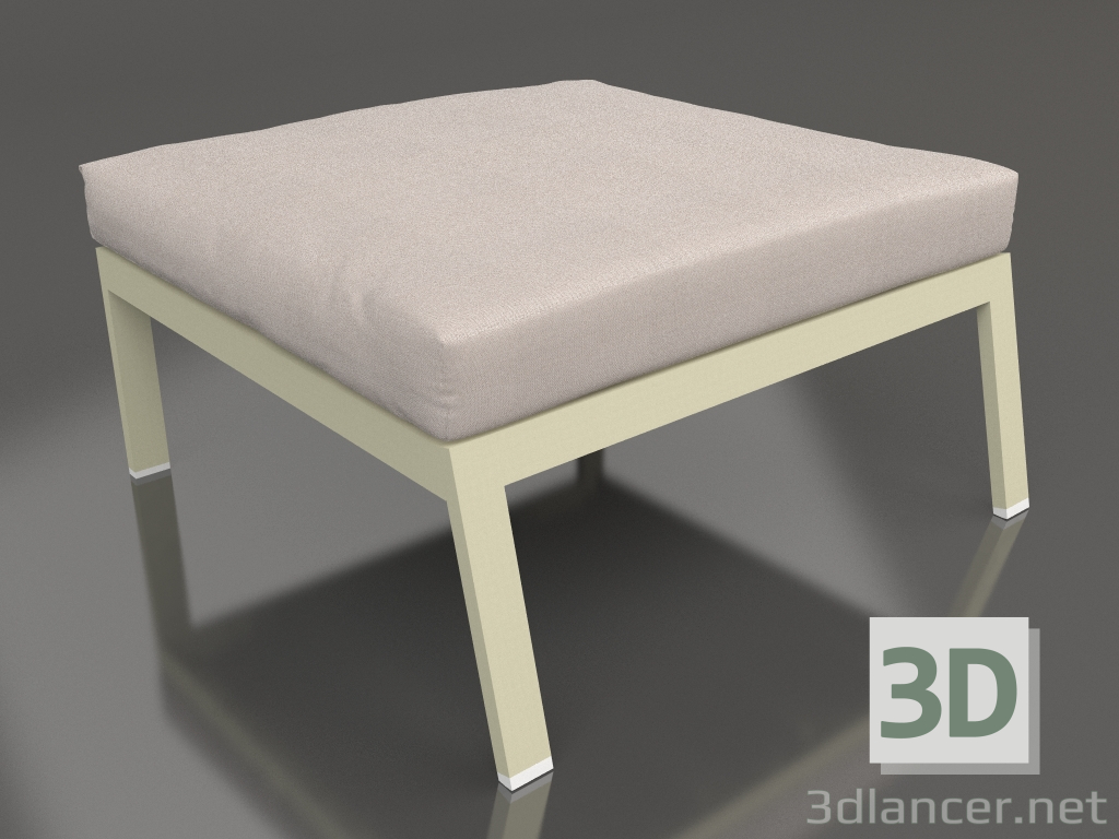 3d model Sofa module, pouf (Gold) - preview