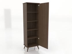 Armoire 3 600x450x2000 mm, option 2 (ouverte, frêne noyer éclairci)