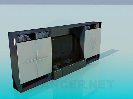 3d model Cabinet for TV - preview 3d model Cabinet for TV - preview