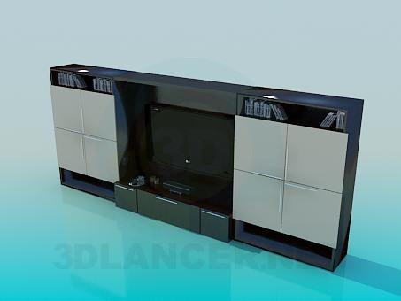 3d model Cabinet for TV - preview 3d model Cabinet for TV - preview