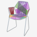 3d модель стілець з підлокітниками – превью