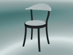 Chaise MONZA chaise de bistrot (1212-20, hêtre noir, blanc)