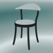 3d модель Стул MONZA bistro chair (1212-20, beech black, white) – превью