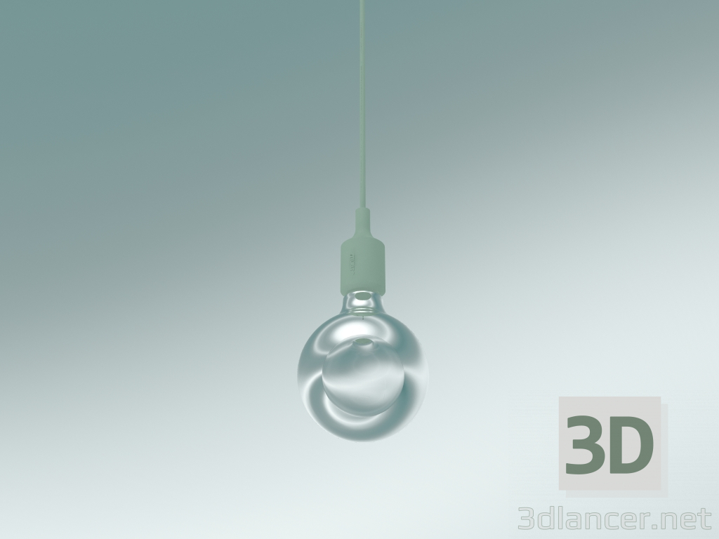 3d model Pendant lamp E27 (Light Green) - preview