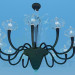 3d model Chandelier with lights as candles - preview