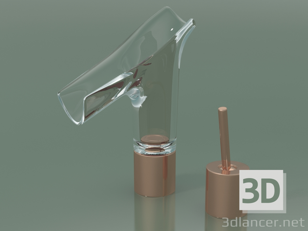 3D Modell 2-Loch-Waschtischmischer 110 (12115300) - Vorschau