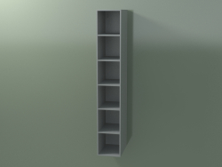 Wall tall cabinet (8DUAED01, Silver Gray C35, L 24, P 36, H 144 cm)