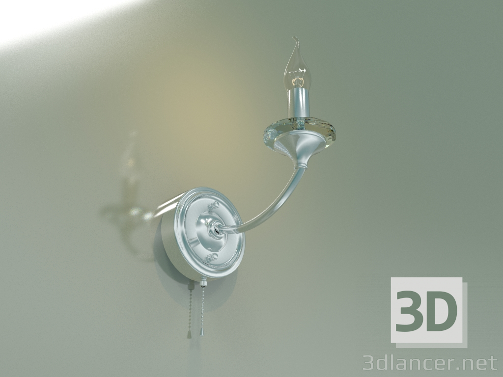 3D modeli Duvar lambası 60096-1 (krom) - önizleme