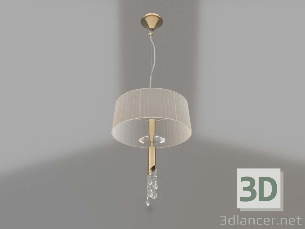modello 3D Lampadario sospeso (3878) - anteprima