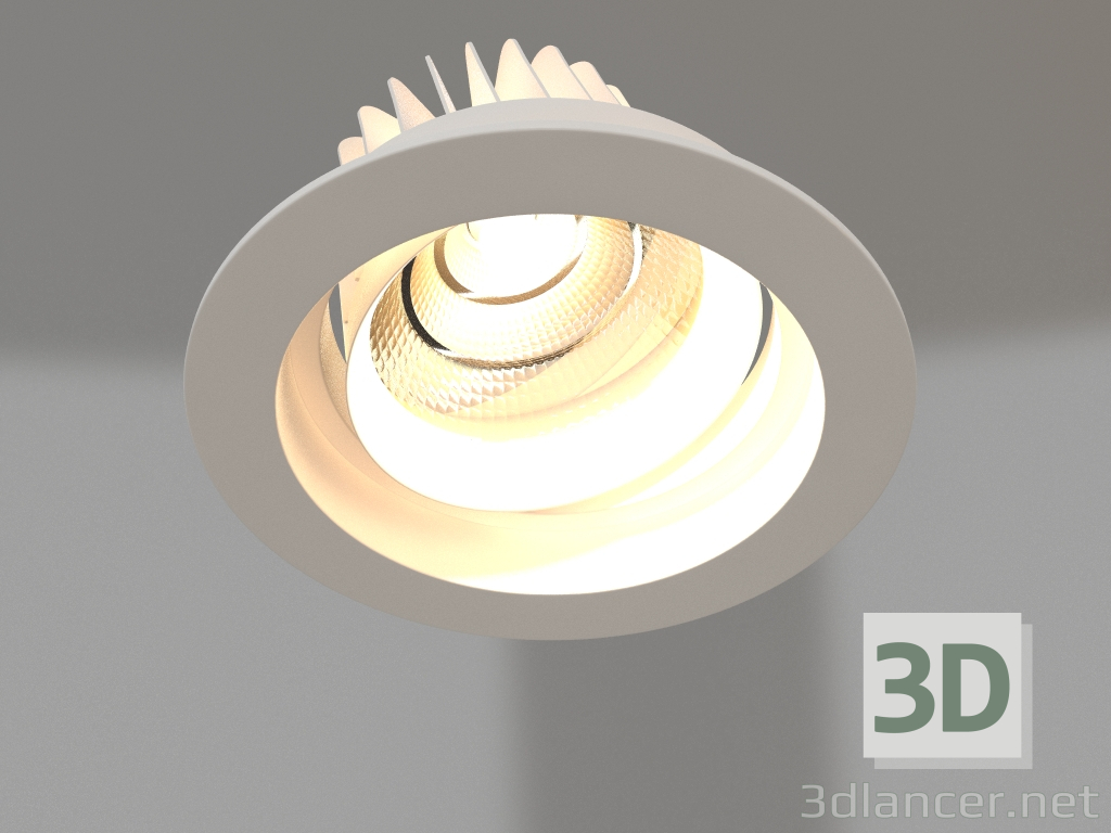 3d model Lámpara LED LTD-140WH 25W Día Blanco 30grados - vista previa
