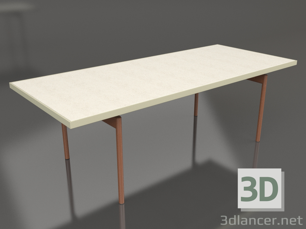 modèle 3D Table à manger (Or, DEKTON Danae) - preview