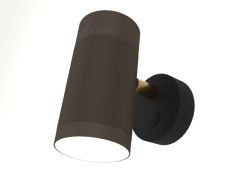 Wall lamp Patrone Small (brown and brass)