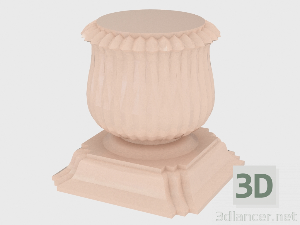 3D Modell Kleiner Tischhocker - Vorschau