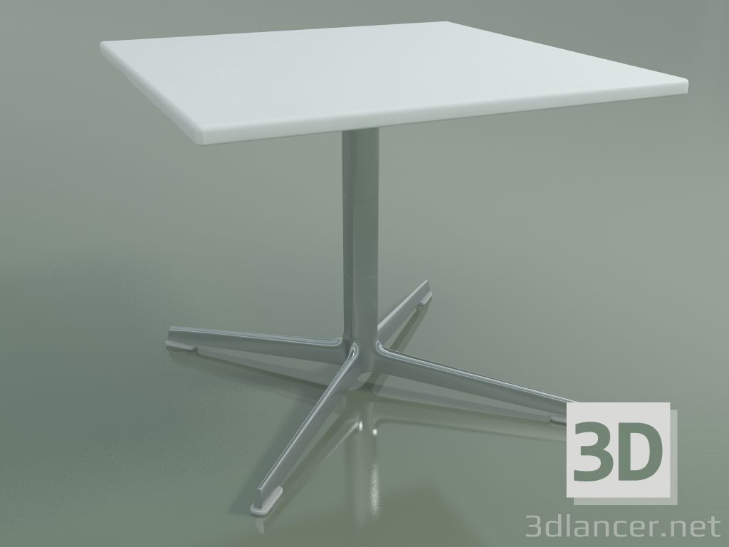 3d model Square table 0972 (H 50 - 60x60 cm, M02, LU1) - preview