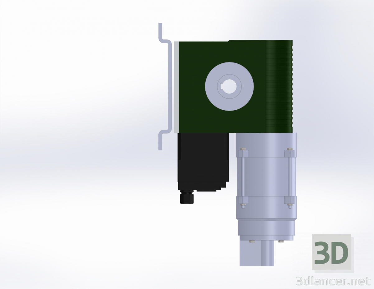 3d model Axial electric drive from MDF. - preview