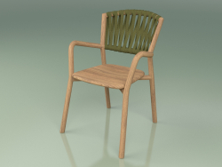 Cadeira 161 (teca, cinto verde-oliva)