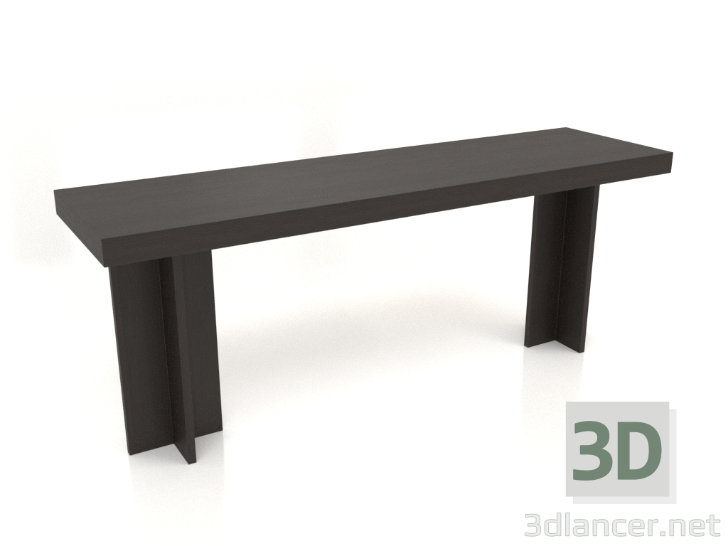 modello 3D Tavolo da lavoro RT 14 (2000х550х775, legno marrone scuro) - anteprima