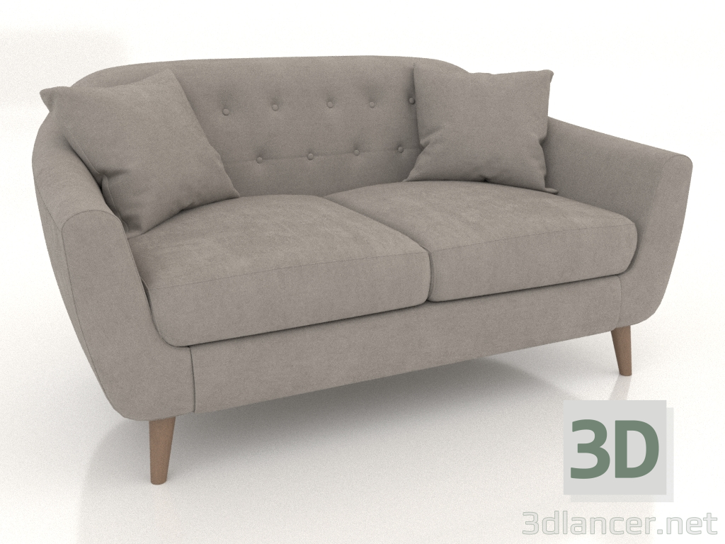 modello 3D Divano Stockholm 2 posti (beige) - anteprima