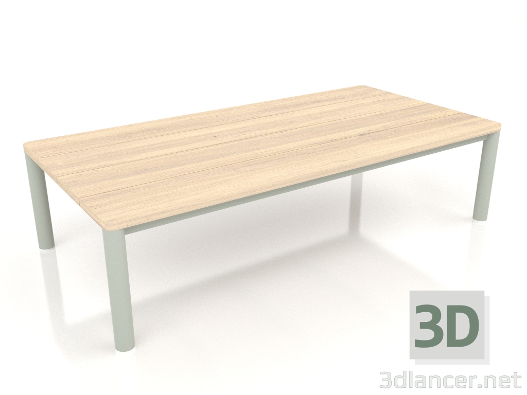 3d model Coffee table 70×140 (Cement gray, Iroko wood) - preview