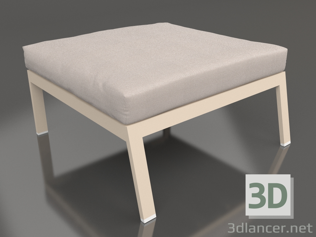 modèle 3D Module canapé, pouf (Sable) - preview