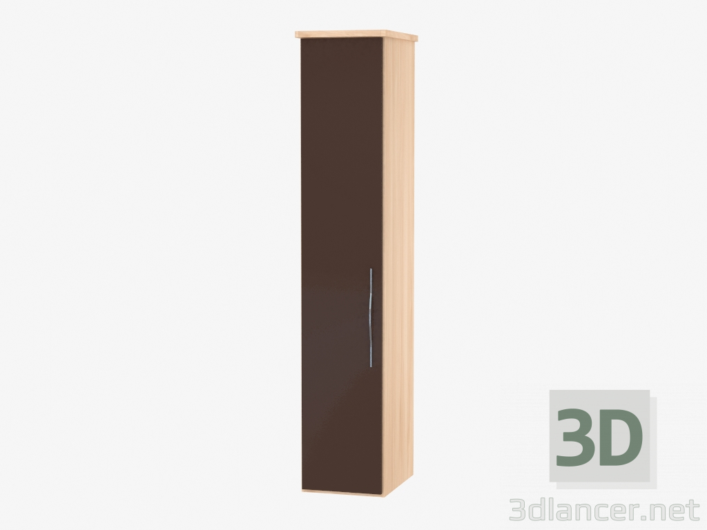 modello 3D armadio modulare porta singola 2 (48h235,9h62) - anteprima