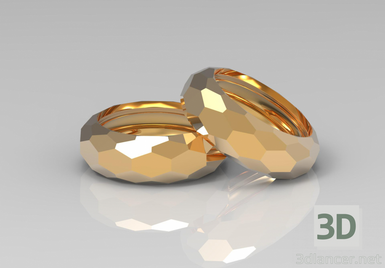 3 डी मॉडल अंगूठी "एज" - पूर्वावलोकन
