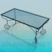 3d model Coffee table on wrought iron legs - preview