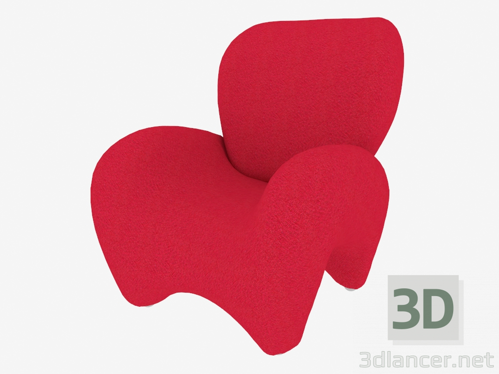 3 डी मॉडल कुर्सी सौंदर्य सह (02) - पूर्वावलोकन