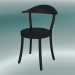 modèle 3D Chaise MONZA chaise de bistrot (1212-20, hêtre noir, noir) - preview