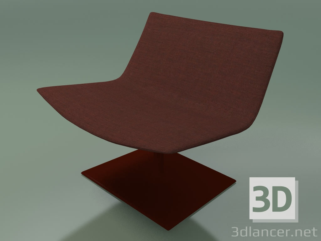 3D Modell Stuhl für Ruhe 2024 (mit rechteckiger Basis, drehbar, V34) - Vorschau
